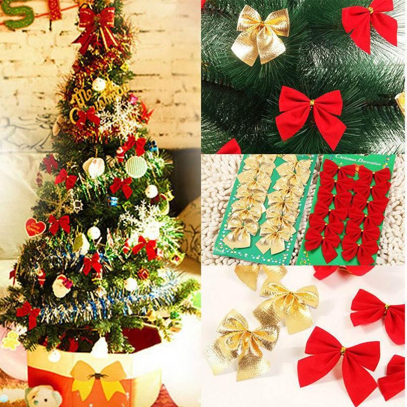 Christmas Decoration Bow Ornaments for Tree & Gifts - ZA-Zola