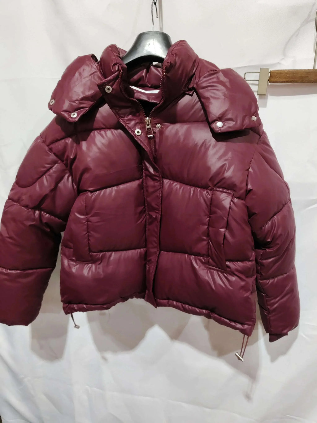 Women Hooded Cotton Jacket – Warm Stand Collar Commuter Coat - ZA-Zola
