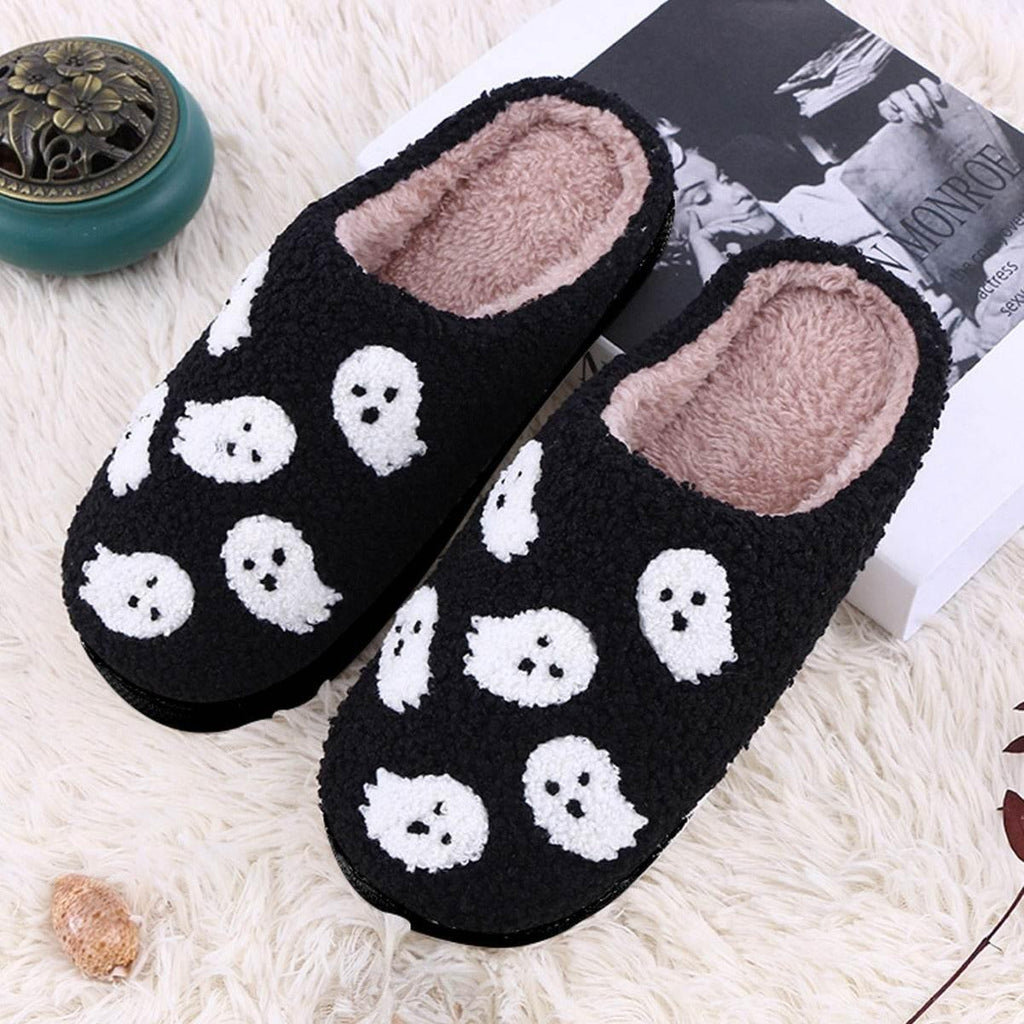Halloween Spider Ghost Plush Slippers | ZA-Zola - ZA-Zola