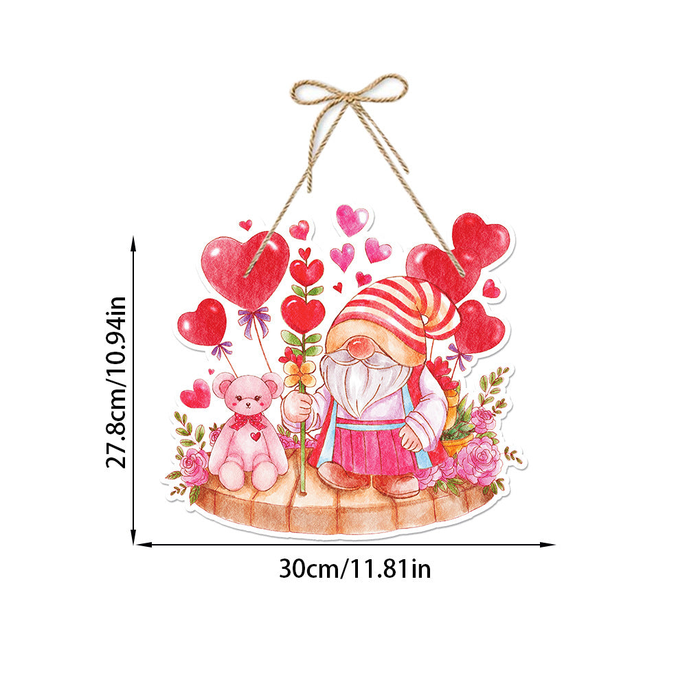 Valentine’s Day Decorative Paper Door Hanger Garland– ZA-Zola