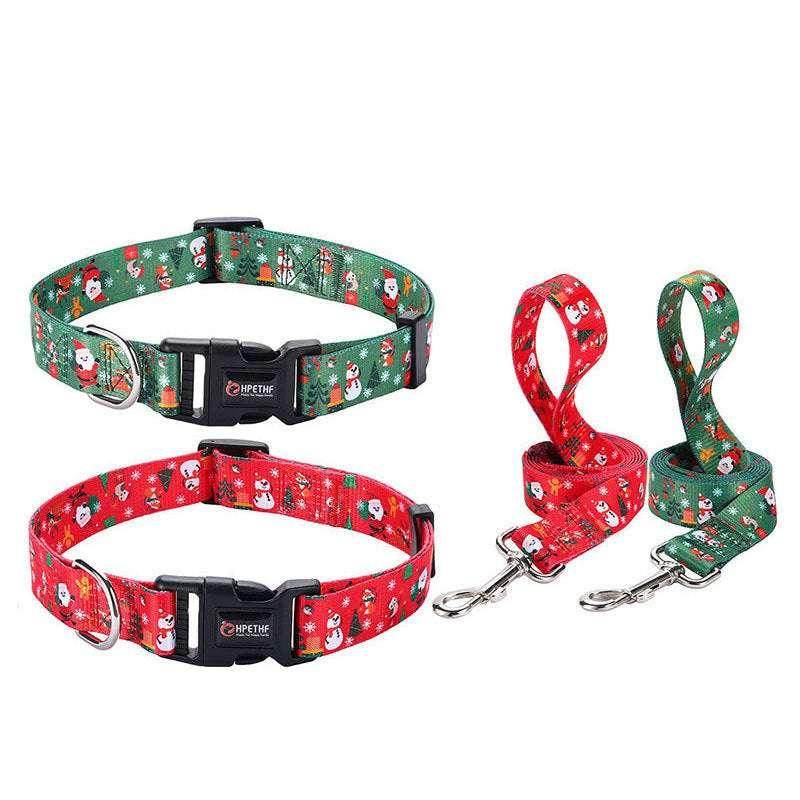 Christmas Pet Collar & Leash Set – Festive Walks - ZA-Zola