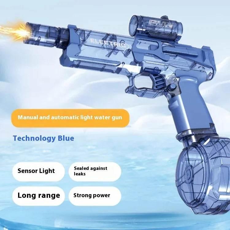 Fire Rat Full-Automatic Light-Up Water Gun – Long Range Electric Water Pistol for Kids - ZA-Zola