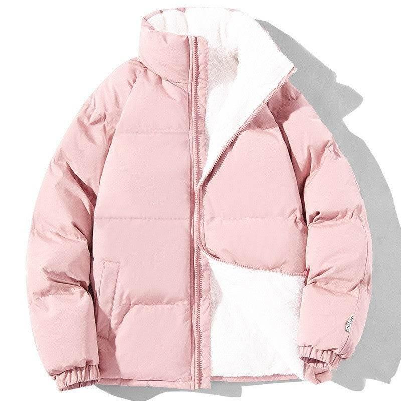 Couples Winter Plush Jacket | Warm Stand-up Collar Coat for Men & Women - ZA-Zola