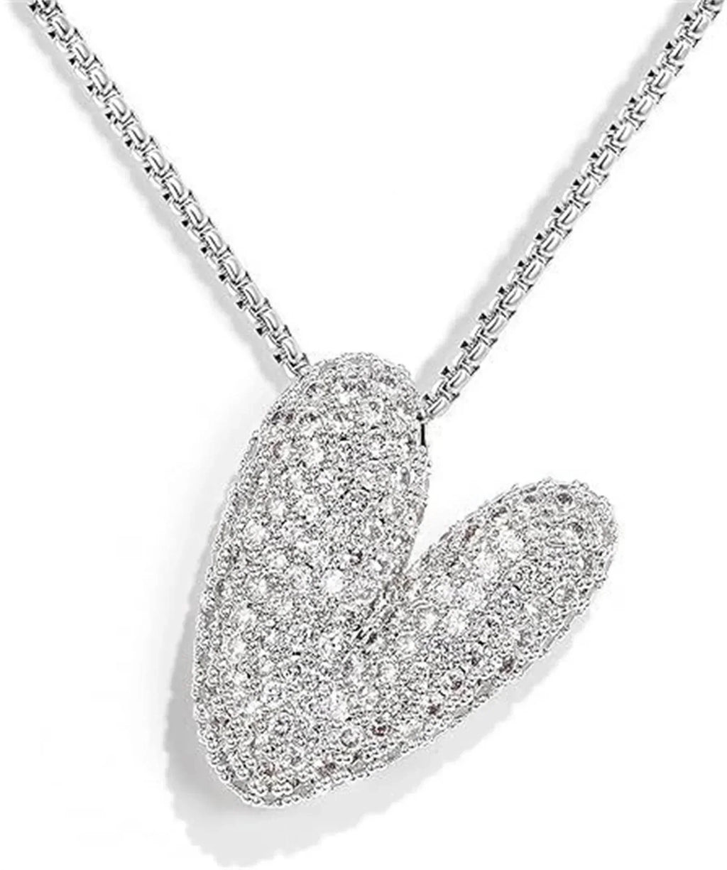 Zircon Balloon Letter Pendant Necklace for Women - ZA-Zola