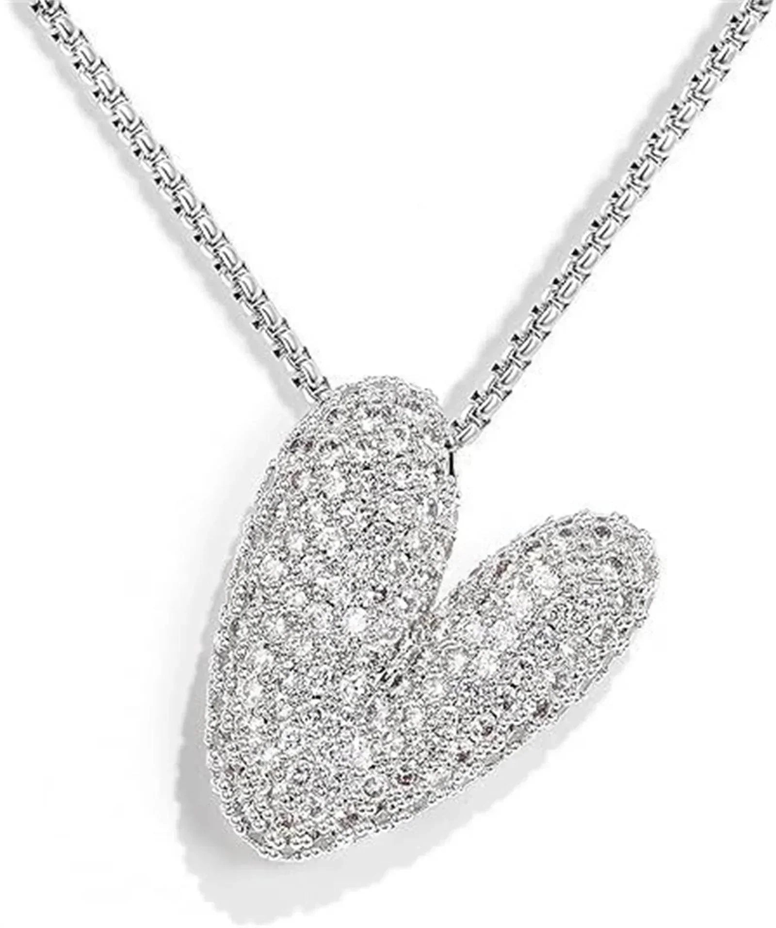 Zircon Balloon Letter Pendant Necklace for Women - ZA-Zola