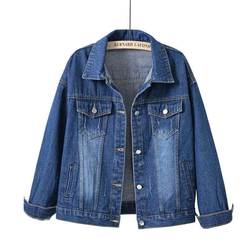 Women'S Plus Size Denim Jacket White - ZA-Zola