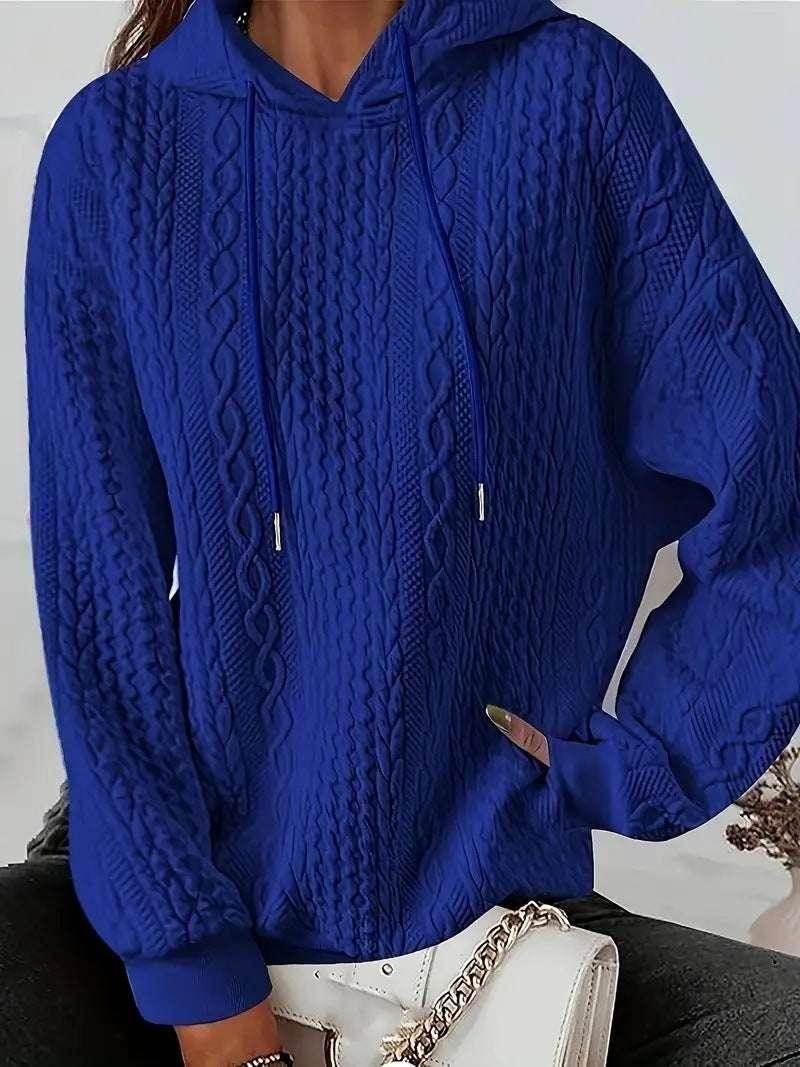 Women's Twist Pocket Hoodie – Casual & Cozy - ZA-Zola