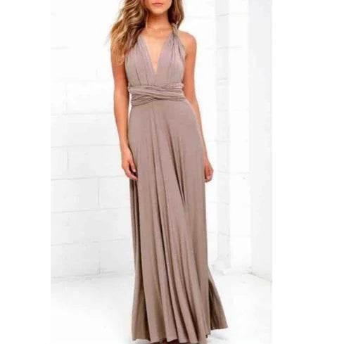 15-Way Convertible Maxi Dress – Sexy Backless Boho Wrap - ZA-Zola