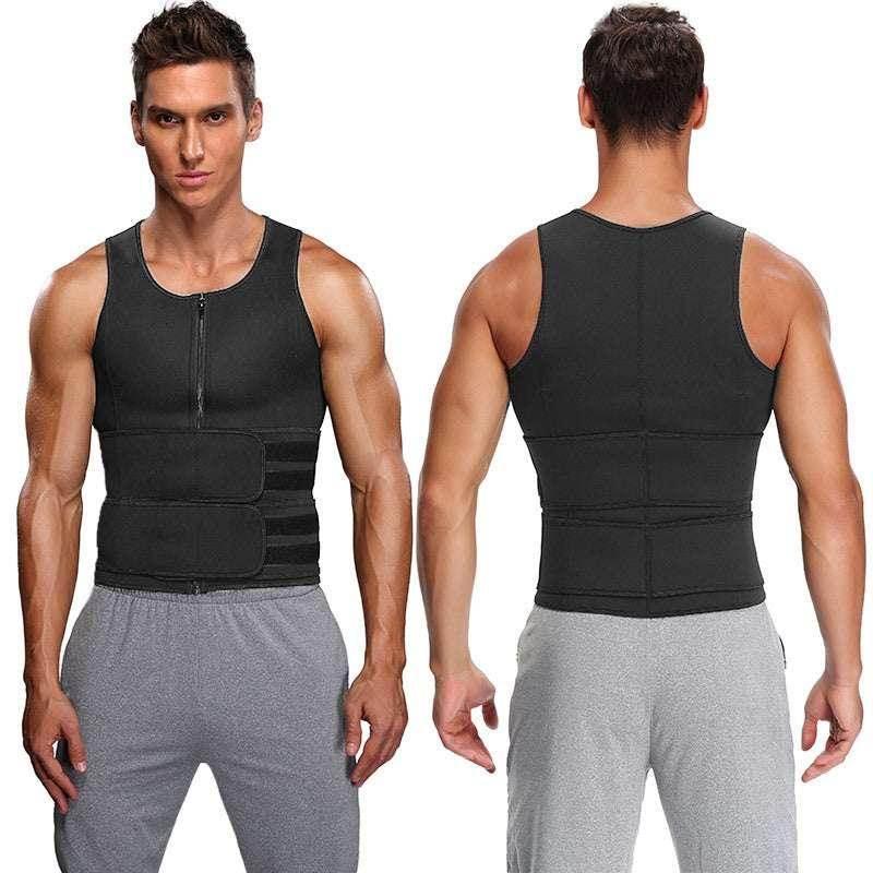 Men's Double Belt Sauna Vest Waist Trainer Body Shaper - ZA-Zola