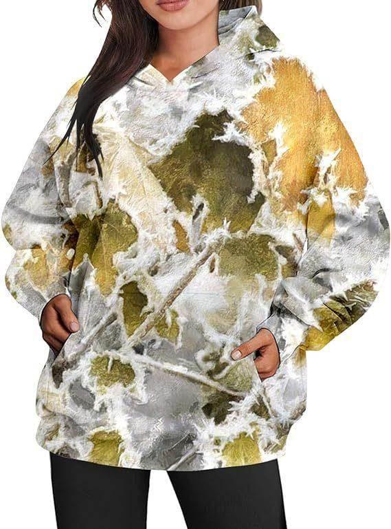 Women's Camouflage Hoodie – Oversized & Stylish! - ZA-Zola