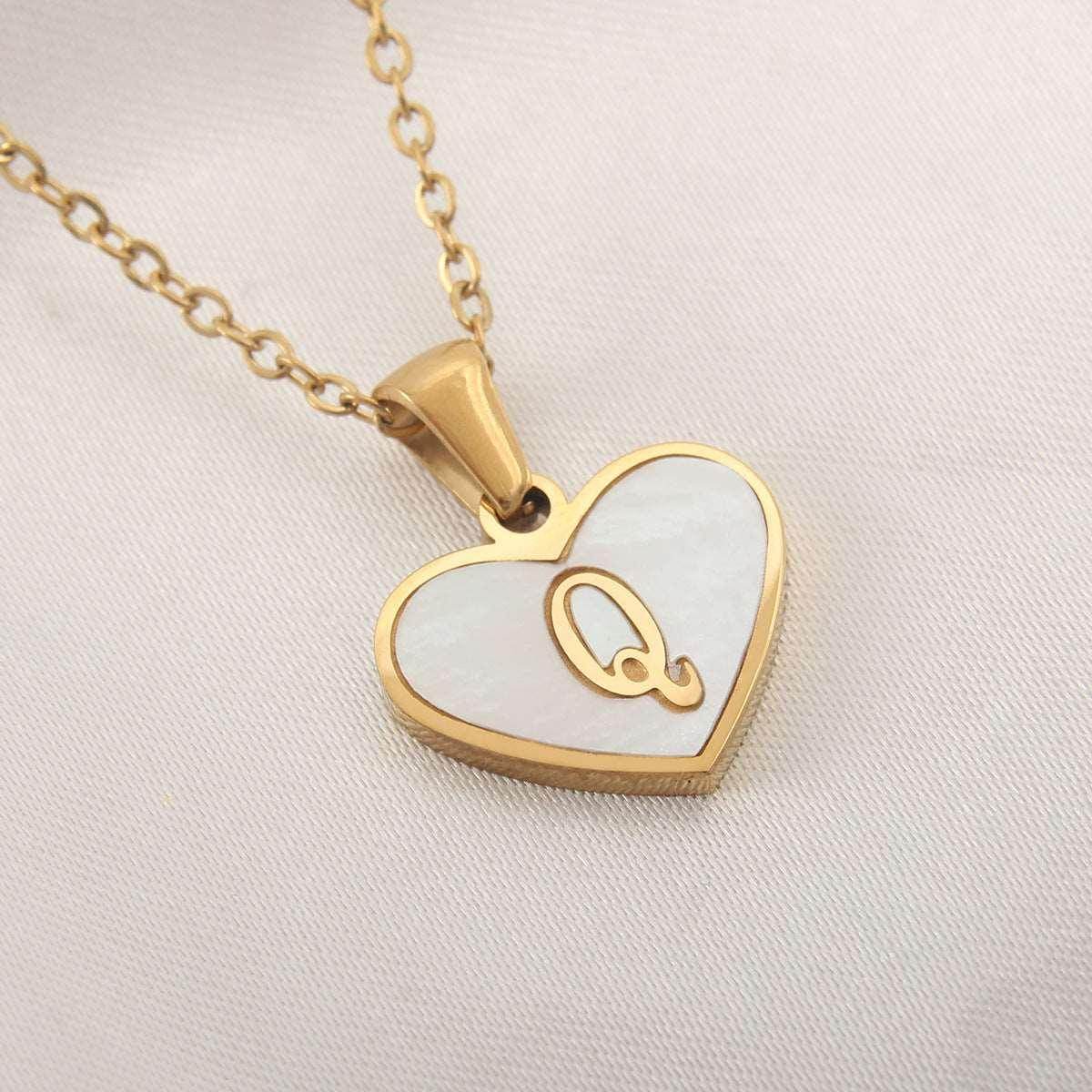 26 Letter Heart Necklace – Personalized Valentine's Gift - ZA-Zola