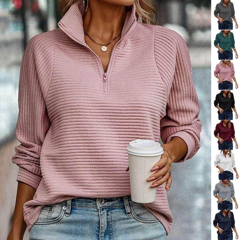 Buy Women's Zipper Pullover – Stylish & Comfy! - ZA-Zola