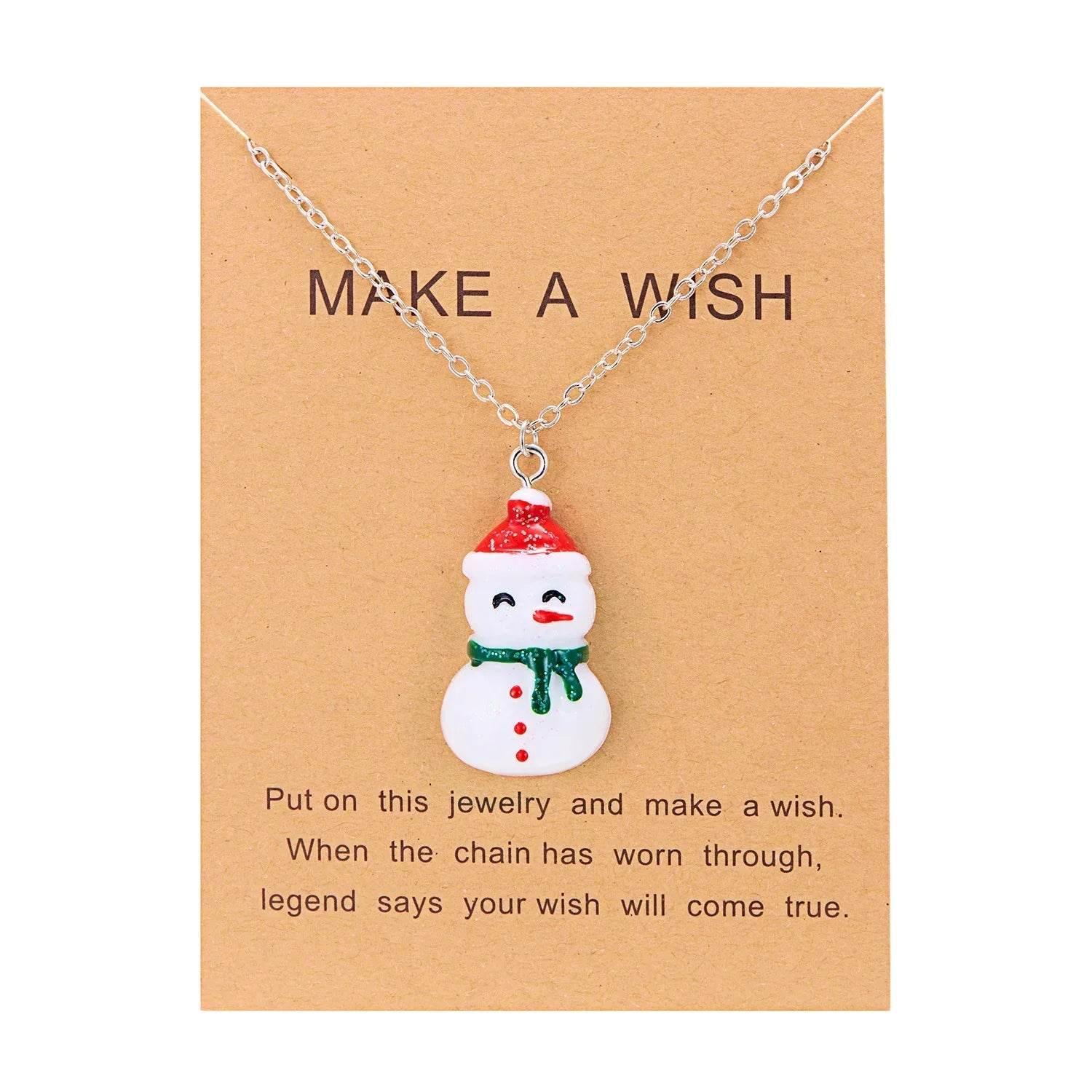 Shop Cute Cartoon Christmas Necklace – Festive Charm - ZA-Zola