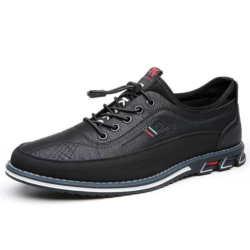Men’s Waterproof Leather Shoes – Grip & Comfort - ZA-Zola