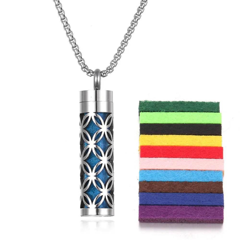 Titanium Aromatherapy Pendant Necklace - ZA-Zola