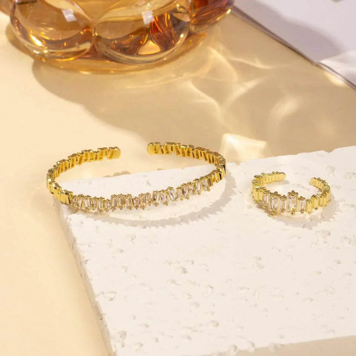 Zircon Bracelet & Ring Set – Chic Daily Jewelry - ZA-Zola