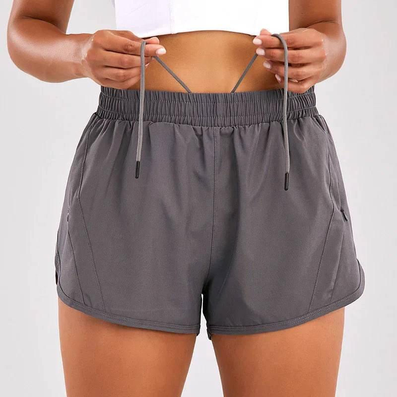 Breathable Summer Sports Shorts with Zipper Pockets - ZA-Zola