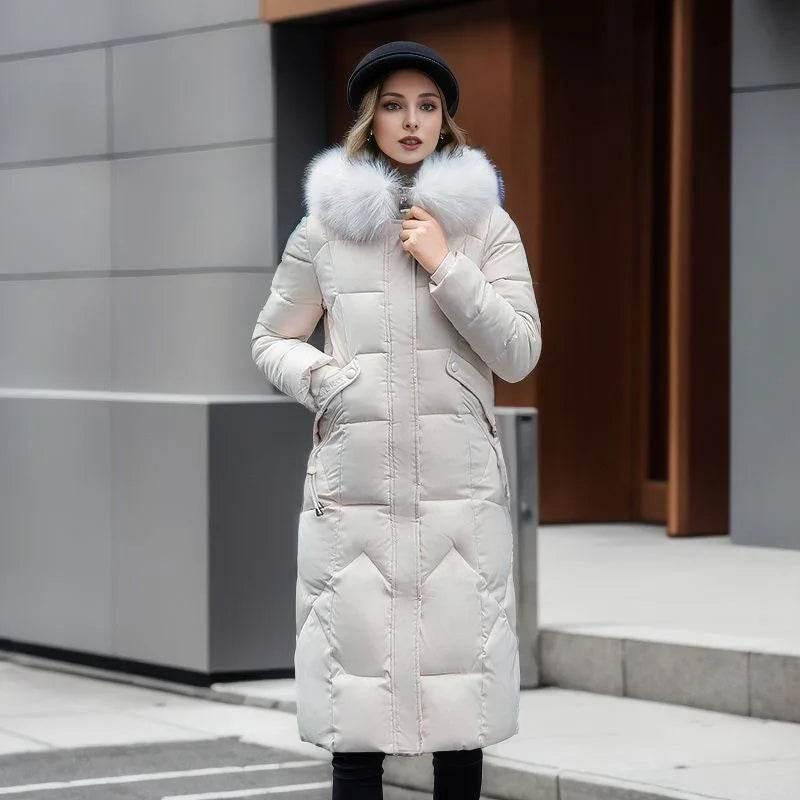 Women's Quilted Jacket with Fur Collar – Buy Now - ZA-Zola