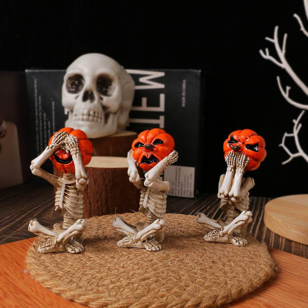 ZA-Zola Pumpkin Head Skull Doll Ornaments - ZA-Zola