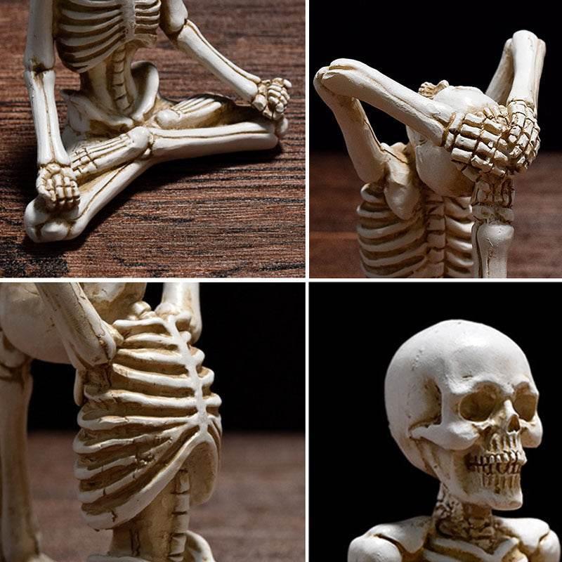 ZA-Zola Halloween Horror Yoga Skull Skeleton Ornaments - ZA-Zola
