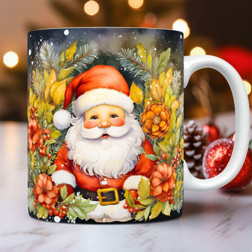 3D Christmas Ceramic Mug – Santa Coffee Cup Gift for Kids & Adults - ZA-Zola