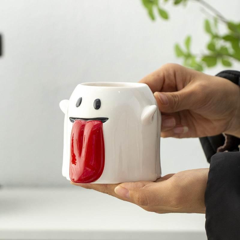 ZA-Zola Little Ghost 3D Ceramic Coffee Cup - ZA-Zola