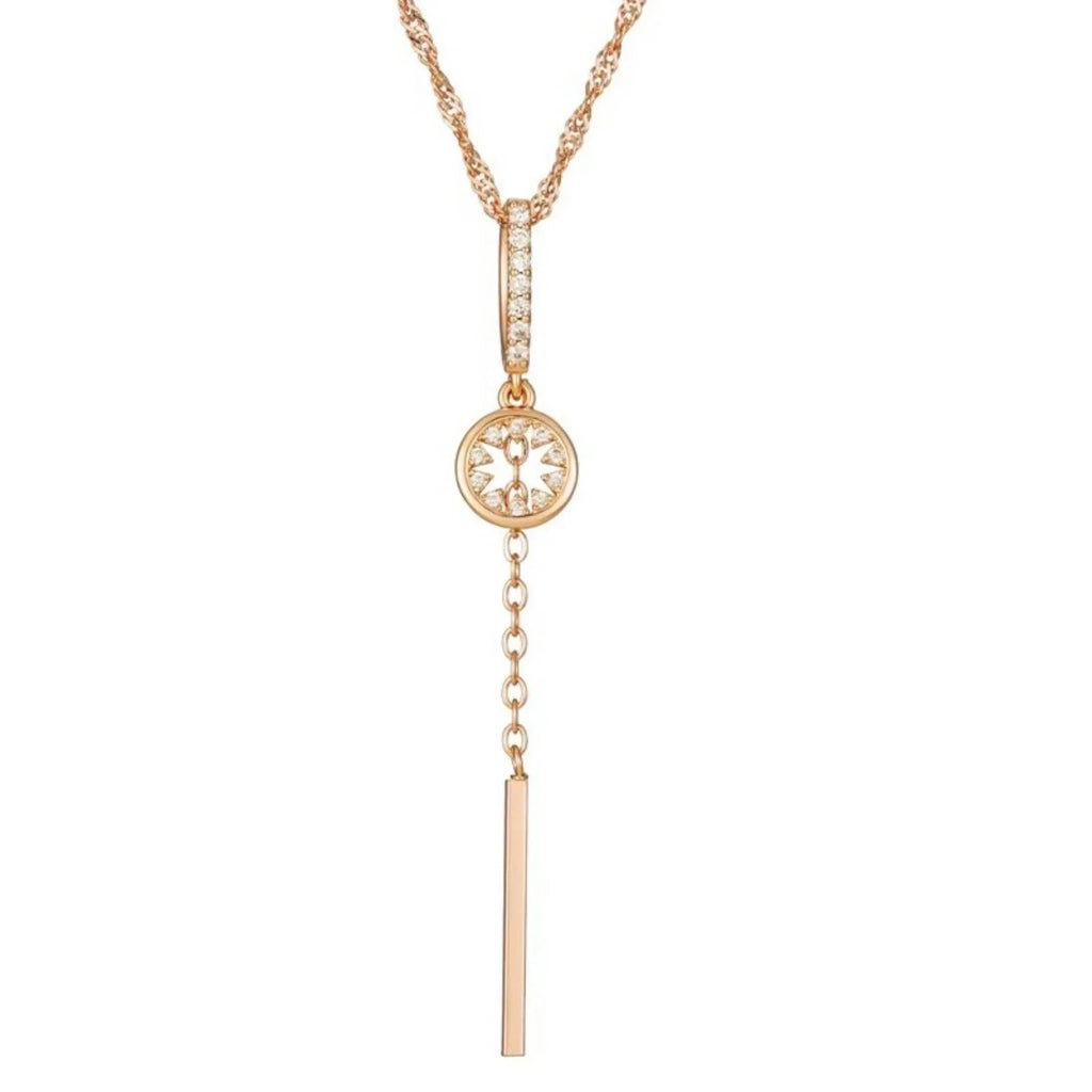 Trendy Rose Gold Diamond Earrings for Women - ZA-Zola