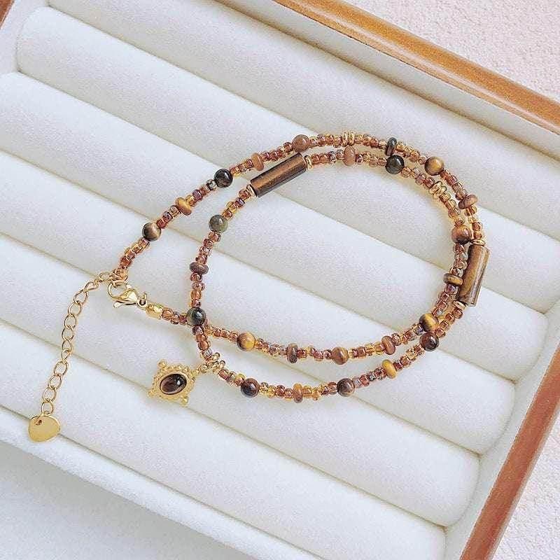 Maillard Color Pendant Necklace – Fall Winter Style - ZA-Zola