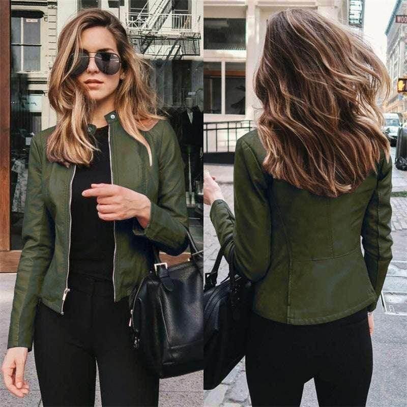 Women’s PU Leather Suit Jacket – Autumn Winter - ZA-Zola