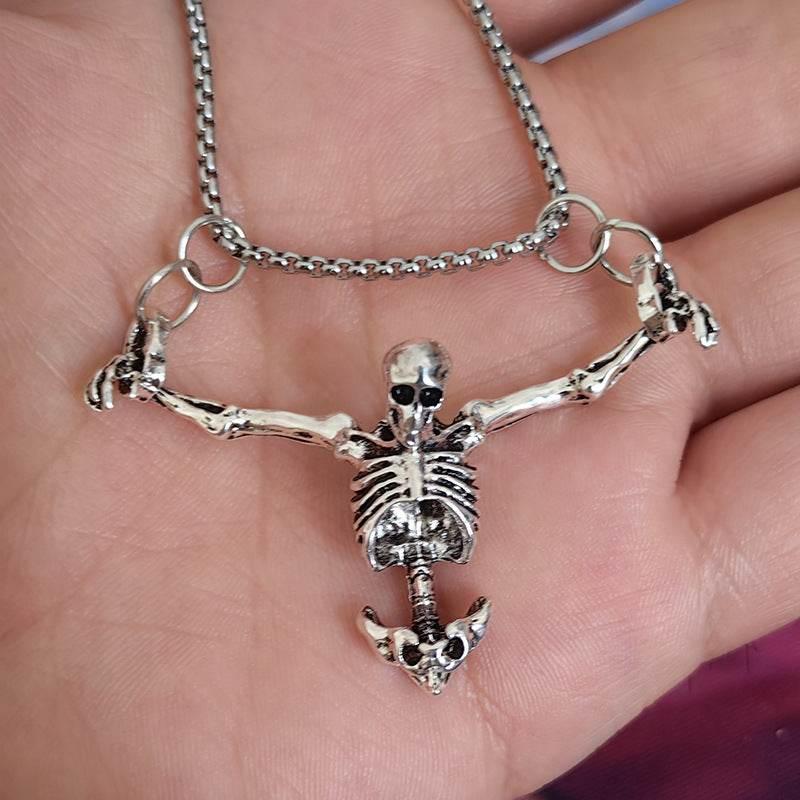 ZA-Zola Retro Punk Halloween Skull Necklace - ZA-Zola