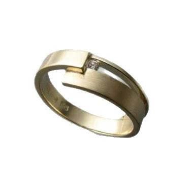 Asymmetric Gold Ellipse Ring for Women - ZA-Zola