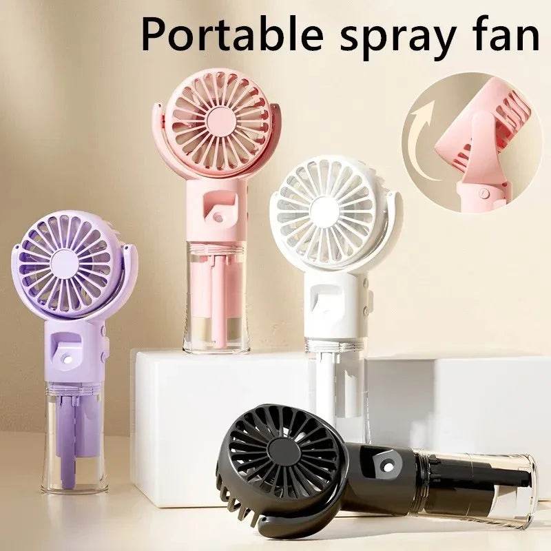 Portable 4-Speed Spray Mist Fan USB Rechargeable - ZA-Zola