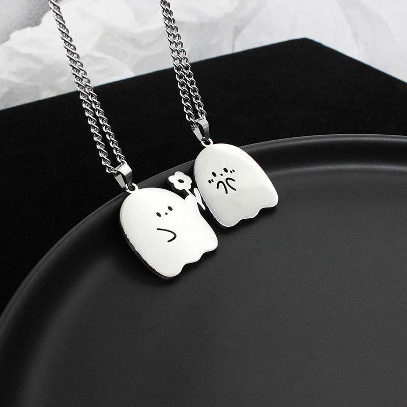 ZA-Zola Cute Ghost Couple Necklace Gift - ZA-Zola