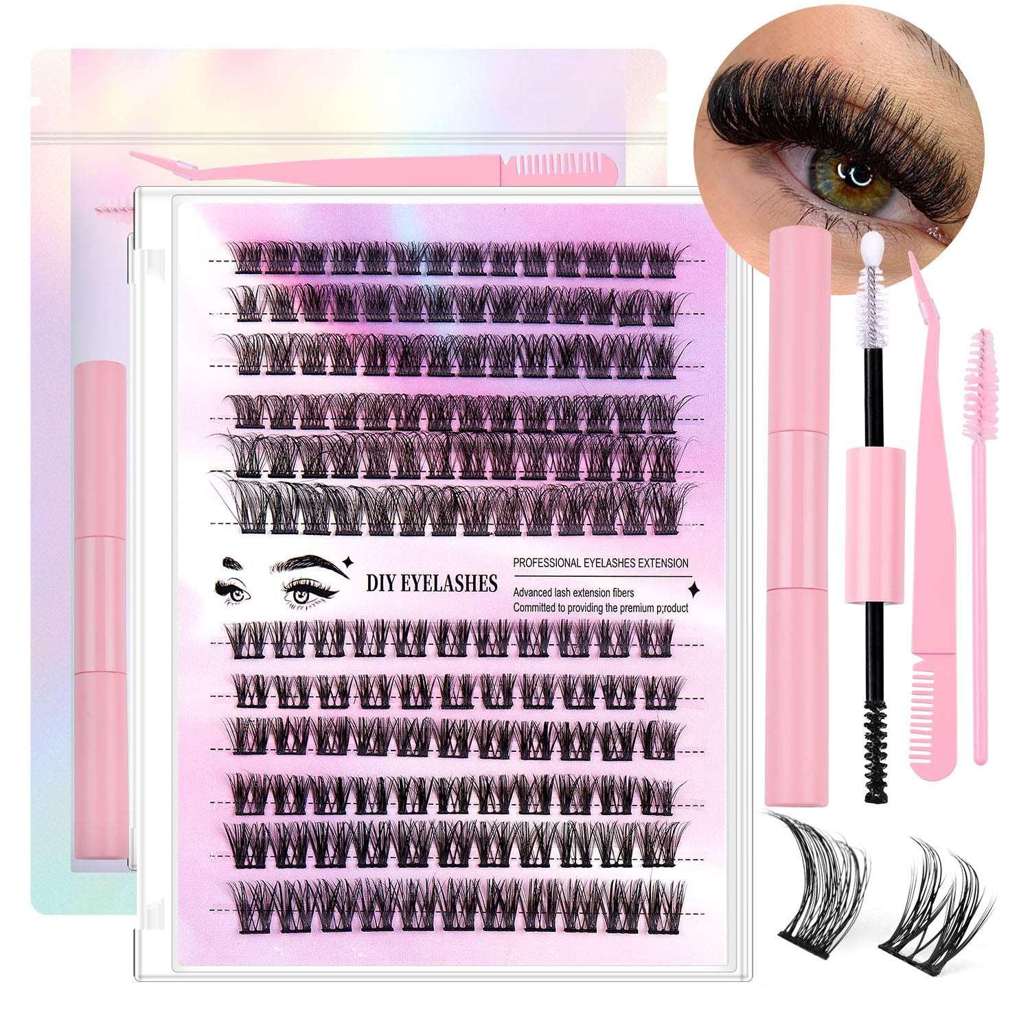 Segmented Cluster Lashes – 12 Rows, 150 Lash Clusters - ZA-Zola