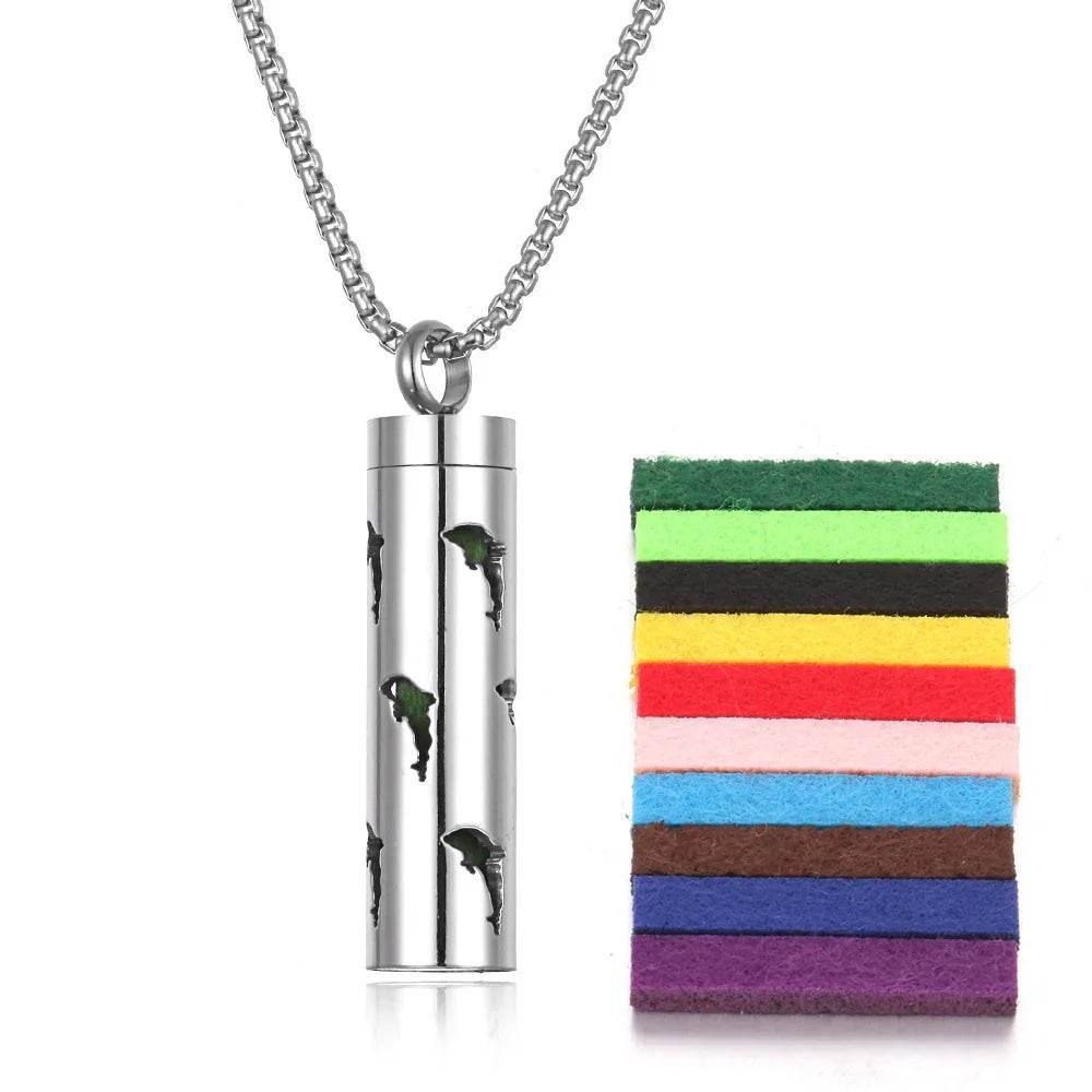 Titanium Aromatherapy Pendant Necklace - ZA-Zola
