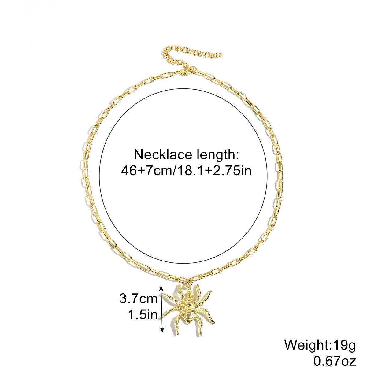ZA-Zola Halloween Bat Ghost Skull Necklace - ZA-Zola