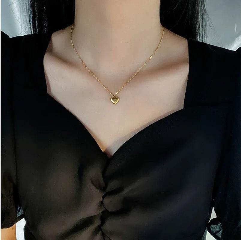 Shop Vintage Love Heart Necklace – Elegant Party Gift - ZA-Zola