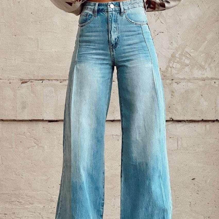 3D Print Bell Bottom Pants – Faux Denim Vibe - ZA-Zola