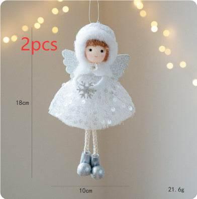 Christmas Angel Girl Pendant Winter Mesh Big Eyes Décor - ZA-Zola