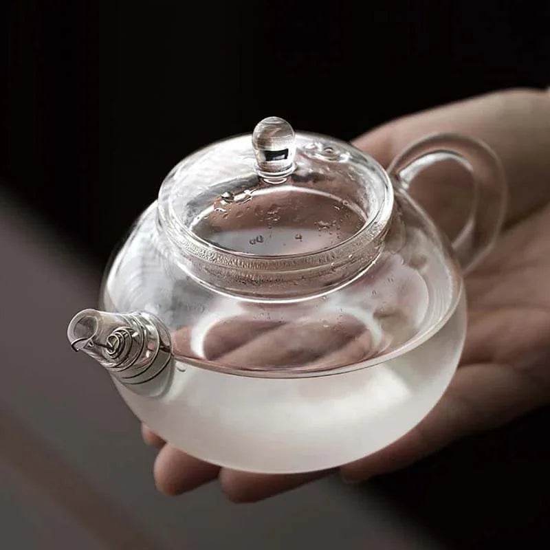 Small Glass Teapot For One | Heat-Resistant Japanese Style - ZA-Zola