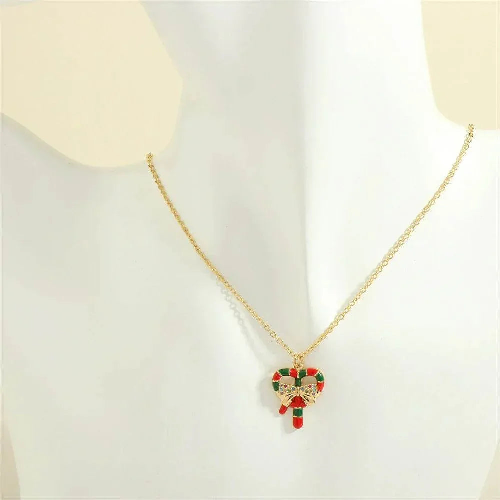 Festive Christmas Tree & Santa Necklace – Shop Now - ZA-Zola