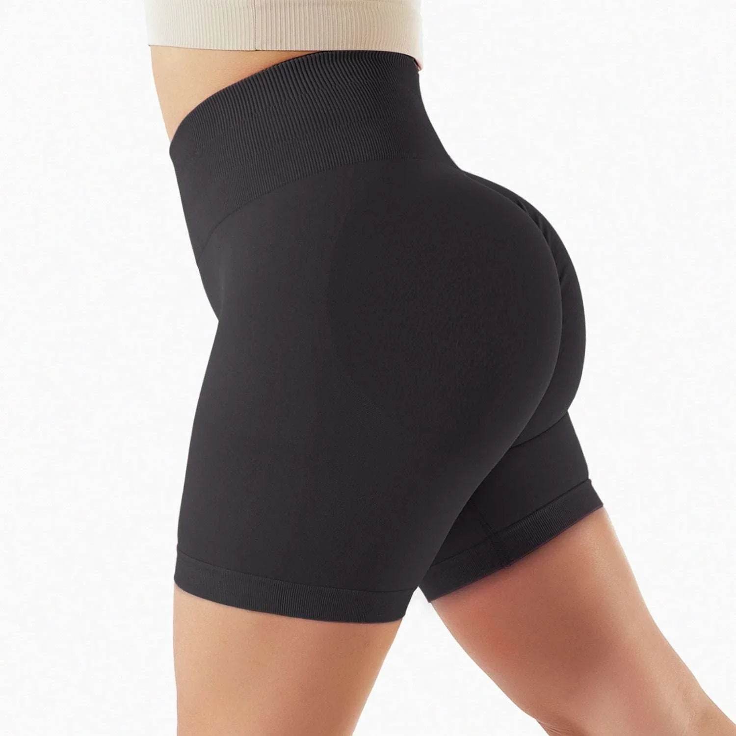 Seamless Yoga Shorts with High Hips & Waist - Comfortable & Stylish - ZA-Zola