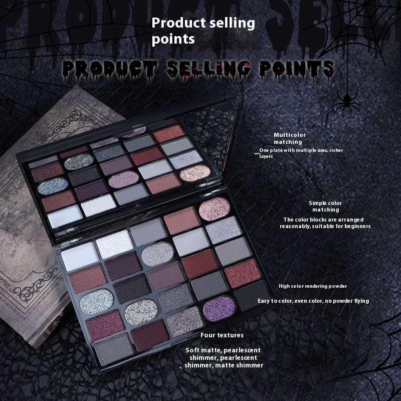 Cahill Dark Goth Eyeshadow Palette – Shimmer & Matte - ZA-Zola