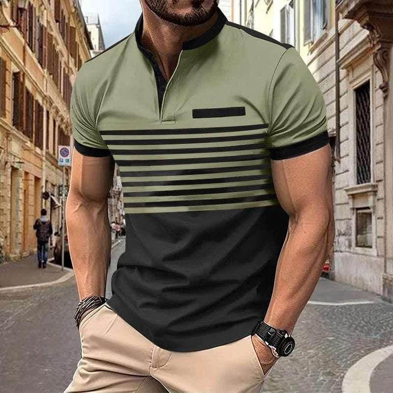 Men’s Henley Shirt – V-Neck, Stylish & Slim Fit, Shop Now! - ZA-Zola
