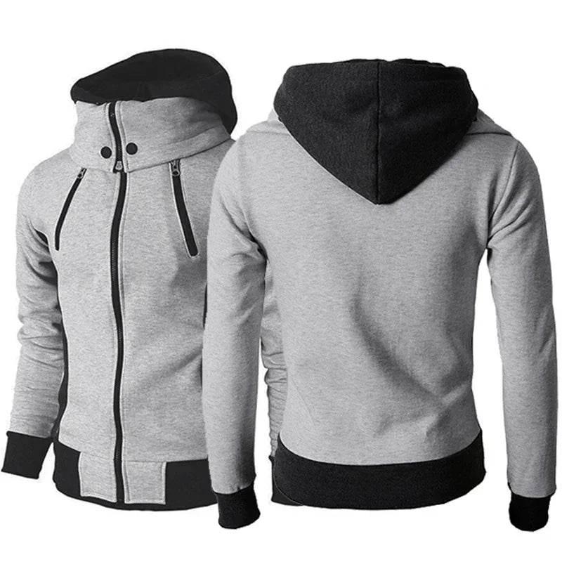Men's Zip-Up Hooded Jacket – Sports Cardigan Sweatshirt - ZA-Zola
