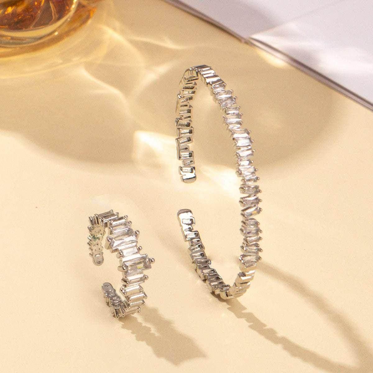 Zircon Bracelet & Ring Set – Chic Daily Jewelry - ZA-Zola