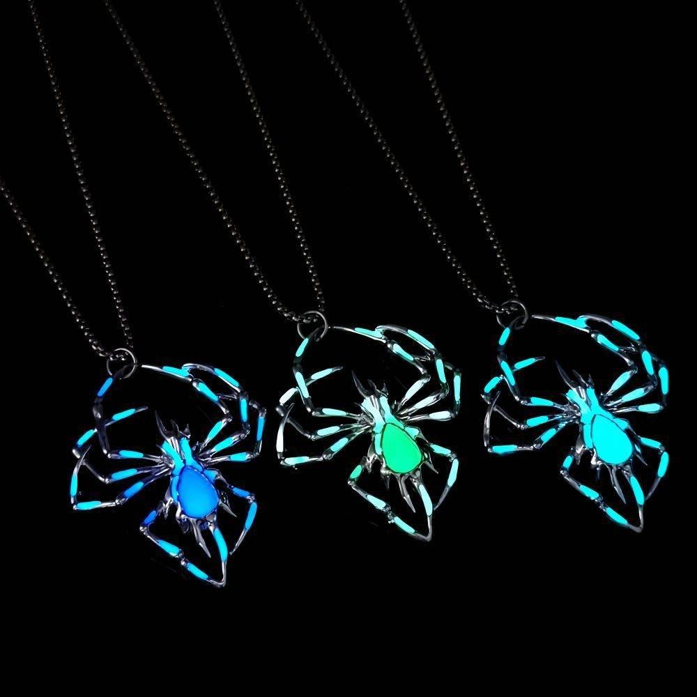 ZA-Zola Halloween Glow Spider Necklace - ZA-Zola