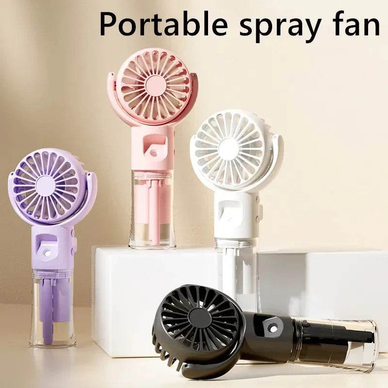 Portable 4-Speed Spray Mist Fan USB Rechargeable - ZA-Zola