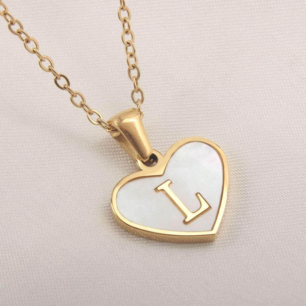 26 Letter Heart Necklace – Personalized Valentine's Gift - ZA-Zola