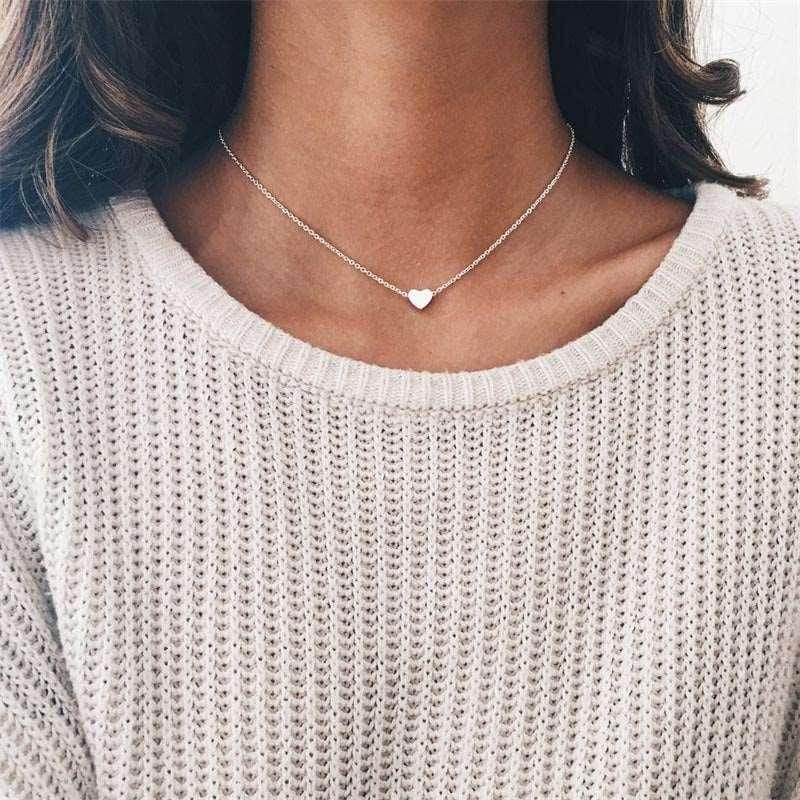 Gold Double-Sided Love Pendant Necklace – Stylish Gift - ZA-Zola